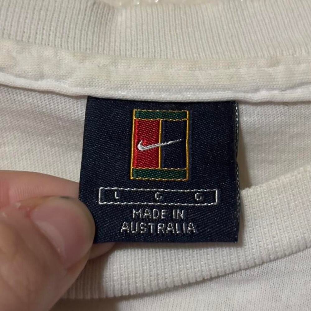 Vintage Nike 2001 Australian Open White Graphic Tennis T-Shirt Size Men’s L - Picture 5 of 5